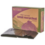 AbilityOne 8105013862399, SKILCRAFT Recycled Content Trash Can Liners, 60 gal, 1.5 mil, 38" x 60", Black/Brown, 100/Carton