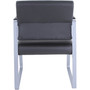 Lorell Guest Chair,Antimicrobial Vinyl,24-3/8"x19-1/4"x34-1/4",BKSR (LLR66996) View Product Image