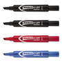 Avery MARKS A LOT Regular Desk-Style Permanent Marker, Broad Chisel Tip, Assorted Colors, 4/Set (7905)