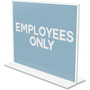 deflecto Classic Image Double-Sided Sign Holder, 11 x 8.5 Insert, Clear (DEF69301) View Product Image