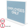 deflecto Classic Image Double-Sided Sign Holder, 11 x 8.5 Insert, Clear