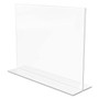 deflecto Classic Image Double-Sided Sign Holder, 11 x 8.5 Insert, Clear (DEF69301) View Product Image