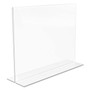deflecto Classic Image Double-Sided Sign Holder, 11 x 8.5 Insert, Clear