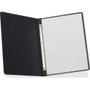 TOPS Letter Recycled Report Cover - 3" Folder Capacity - 8 1/2" x 10 63/64" - 2 x Prong Fastener(s) - Black - Reinforced Hinge, Durable Hinge, Slip Resistant, Punched, Embossed, Label Holder