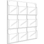 Safco Reveal Clear Literature Displays, 9 Compartments, 30w x 2d x 36.75h, Clear