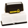 COSCO Secure-I-D Security Stamp, Obscures Area 2.5 x 0.31, Black