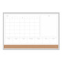 U Brands 4N1 Magnetic Dry Erase Combo Board, 35 x 23, Tan/White Surface, Silver Aluminum Frame (UBR3891U0001) View Product Image