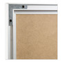 U Brands 4N1 Magnetic Dry Erase Combo Board, Week/Month Planning, 36 x 24 (Actual Size: 35 x 23), Tan/WH Surface, Satin Aluminum Frame