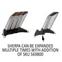 Durable SHERPA Desk Reference System, 10 Panels, 10 x 5.63 x 13.88, Assorted Borders
