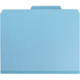 Smead Colored Pressboard Fastener Folders with SafeSHIELD Coated Fasteners, 2" Expansion, 2 Fasteners, Letter Size, Blue, 25/Box (SMD14937) View Product Image