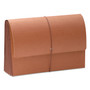Smead TUFF Expanding Wallets, 5.25" Expansion, 1 Section, Elastic Cord Closure, Legal Size, Redrope