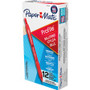 Paper Mate Profile 1.0mm Ballpoint Pens - 1 mm Medium Conical Pen Point - Retractable - Red Ink - Red Barrel