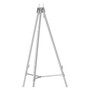 Quartet Aluminum Heavy-Duty Display Easel, 38" to 66" High, Aluminum, Silver