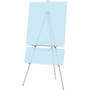 Quartet Heavy-Duty Display Easel - 45 lb Load Capacity - 66" Height - Aluminum, Steel