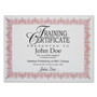 Advantus Panel Wall Acrylic Certificate Holder - Holds 11" x 8.50" Insert - Horizontal, Vertical - Hook - Clear