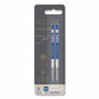 Parker Refill for Parker Retractable Gel Ink Roller Ball Pens, Medium Conical Tip, Blue Ink, 2/Pack
