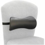 Safco Memory Foam Lumbar Support Backrest - Strap Mount - Black