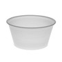 Pactiv Evergreen Plastic Portion Cup, 2 oz, Translucent, 200/Bag, 12 Bags/Carton (PCTYS200) View Product Image