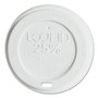 Eco-Products EcoLid 25% Recycled Content Hot Cup Lid, Fits 10 oz to 20 oz Hot Cups, Plastic, White, 100/Pack, 10 Packs/Carton