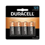 Duracell Specialty High-Power Lithium Batteries, 123, 3 V, 4/Pack (DURDL123AB4PK) View Product Image