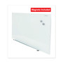Universal Frameless Magnetic Glass Marker Board, 36" x 24", Translucent Frost Surface