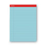 Universal Colored Perforated Ruled Writing Pads, Wide/Legal Rule, 50 Blue 8.5 x 11 Sheets, Dozen (UNV35880) View Product Image