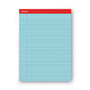 Universal Colored Perforated Ruled Writing Pads, Wide/Legal Rule, 50 Blue 8.5 x 11 Sheets, Dozen
