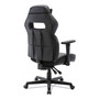 Alera Racing Style Ergonomic Gaming Chair, Supports 275 lb, 15.91" to 19.8" Seat Height, Black/Gray Trim Seat/Back, Black/Gray Base
