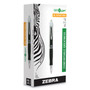 Zebra Sarasa Dry X10 Gel Pen, Retractable, Medium 0.7 mm, Black Ink, Black/Silver Barrel, 12/Pack