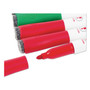 U Brands Medium Point Low-Odor Dry-Erase Markers with Erasers, Medium Bullet Tip, Assorted Colors, 12/Pack