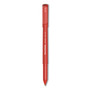 Paper Mate Write Bros. Ballpoint Pen, Stick, Fine 0.8 mm, Red Ink, Red Barrel, Dozen