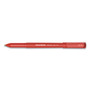 Paper Mate Write Bros. Ballpoint Pen, Stick, Fine 0.8 mm, Red Ink, Red Barrel, Dozen
