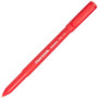 Paper Mate Write Bros. Ballpoint Pen, Stick, Fine 0.8 mm, Red Ink, Red Barrel, Dozen