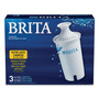 Brita Water Filter Pitcher Advanced Replacement Filters, 3/Pack, 8 Packs/Carton (CLO35503CT) View Product Image