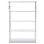 Alera 5-Shelf Wire Shelving Kit with Casters and Shelf Liners, 48w x 18d x 72h, Silver (ALESW654818SR) View Product Image