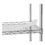 Alera 5-Shelf Wire Shelving Kit with Casters and Shelf Liners, 48w x 18d x 72h, Silver (ALESW654818SR) View Product Image