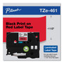 Brother P-Touch TZe Standard Adhesive Laminated Labeling Tape, 1.4" x 26.2 ft, Black on Red (BRTTZE461CS) View Product Image