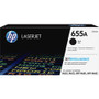 HP 655A (CF450A) Original Laser Toner Cartridge - Black - 1 Each