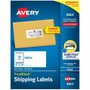 Avery Shipping Labels, Sure Feed, 2" x 4" , 500 Labels (8363) - 2" Width x 4" Length - Permanent Adhesive - Rectangle - Inkjet - Matte