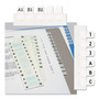 Redi-Tag Permanent Alphabetical Tab Indexes - 104 Printed Tab(s) - Character - A-Z - 1" Tab Height x 0.43" Tab Width - Self-adhesive, Permanent