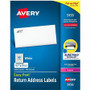 Avery Easy Peel Mailing Laser Labels - 2/3" Width x 1 3/4" Length - Permanent Adhesive - Rectangle - Laser - Matte