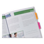 Avery Ultra Tabs Repositionable Tabs, Margin Tabs: 2.5" x 1", 1/5-Cut, Assorted Neon Colors, 48/Pack