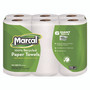 Marcal 100% Premium Recycled Kitchen Roll Towels, 2-Ply, 11 x 5.5, White, 140/Roll, 24 Rolls/Carton