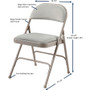 Lorell Padded Seat Folding Chairs (LLR62533) View Product Image