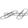 ACCO Premium Heavy-Gauge Wire Paper Clips, Jumbo, Nonskid, Silver, 100 Clips/Box, 10 Boxes/Pack