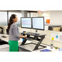 3M Precision Standing Desk, 35.4" x 22.2" x 6.2" to 20", Black