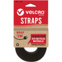 VELCRO Strap,Adjustable,Reusable,Recycled,1"x10',Black - Cable Strap - Black