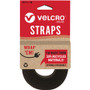 VELCRO Strap,Adjustable,Reusable,Recycled,1"x10',Black - Cable Strap - Black