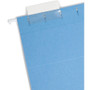 Smead Colored Hanging File Folders with 1/5 Cut Tabs, Letter Size, 1/5-Cut Tabs, Blue, 25/Box