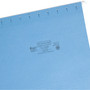 Smead Colored Hanging File Folders with 1/5 Cut Tabs, Letter Size, 1/5-Cut Tabs, Blue, 25/Box